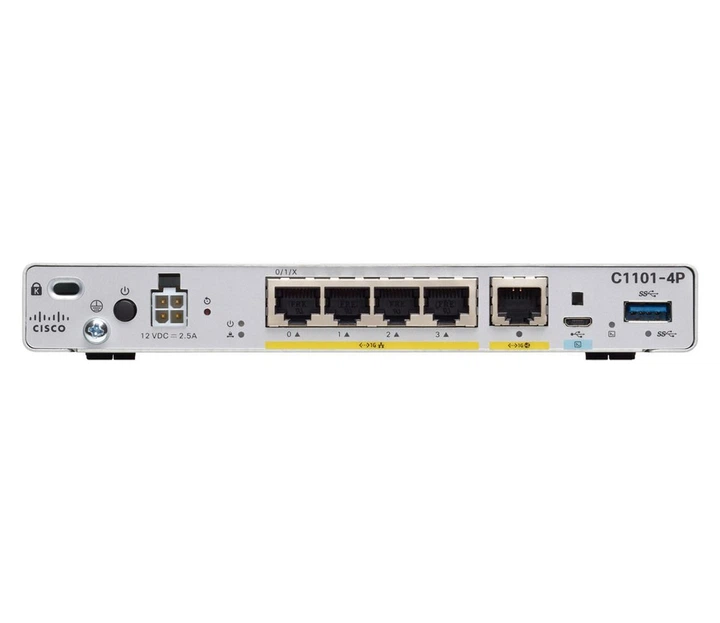 Бездротовий маршрутизатор (роутер) Cisco C1101-4P - изображение 2