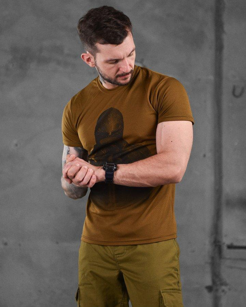 Армійська бавовняна футболка Лицар M койот (87550) - зображення 2