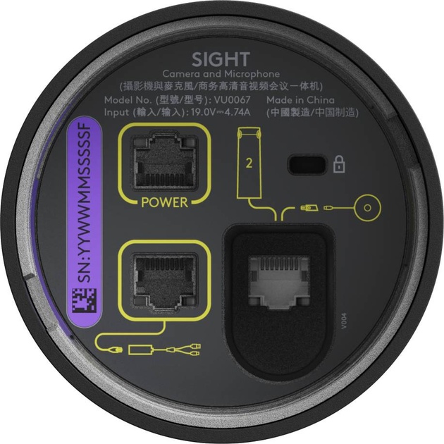 Веб-камера для відеоконференцій Logitech Sight WW-9004 Graphite (960-001510) - зображення 7