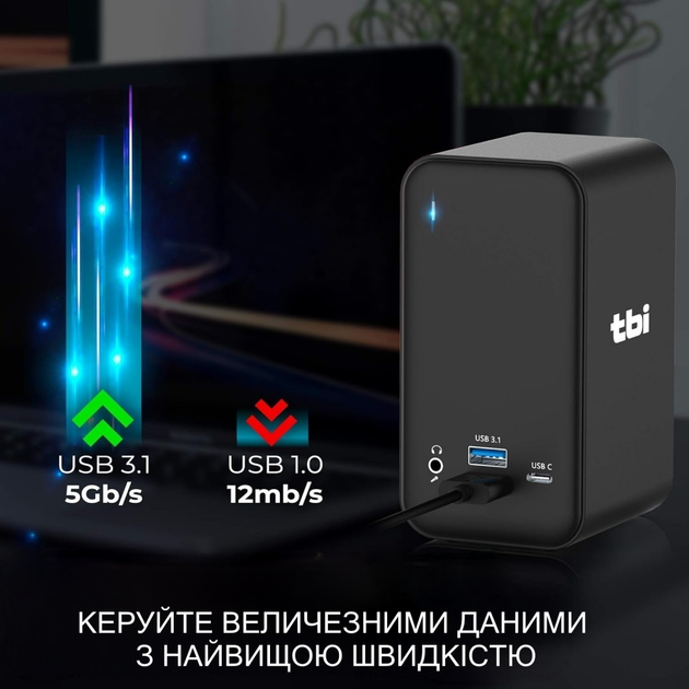 Докинг станция 15 в 1 USB Hub Macbook Type-C 4К 2xHDMI 1xDisplay Port - изображение 6