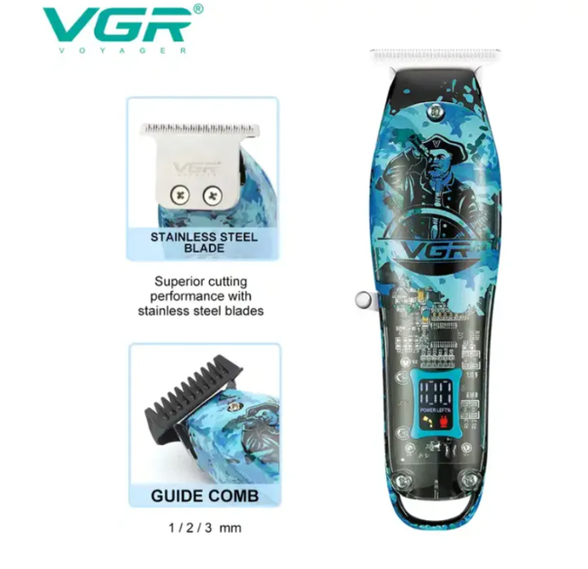 Комбо-набор Professional VGR V-645 для ухода машинка для стрижки триммер электробритва - изображение 5