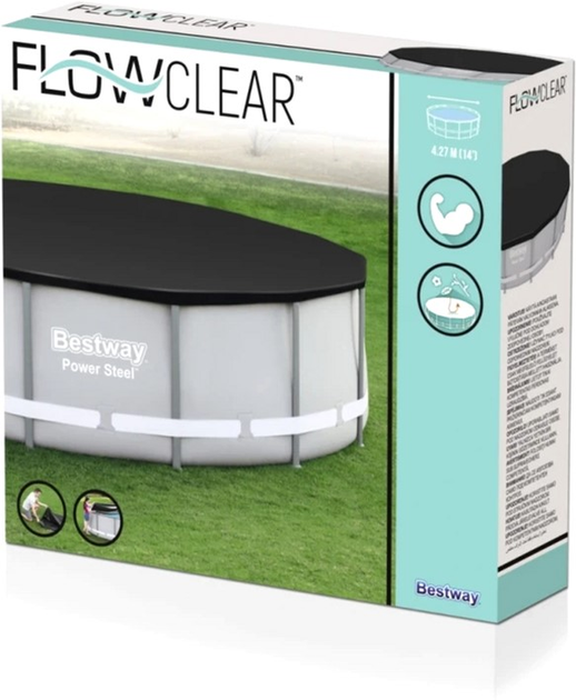 Накриття для басейну Bestway Flowclear 427 см (6941607354742) - зображення 10
