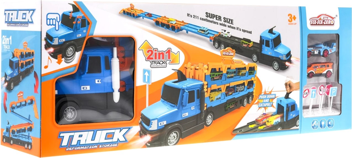 Автотранспортер Six-Six Zero Launcher Truck із дорожніми знаками (5903864957211) - зображення 1