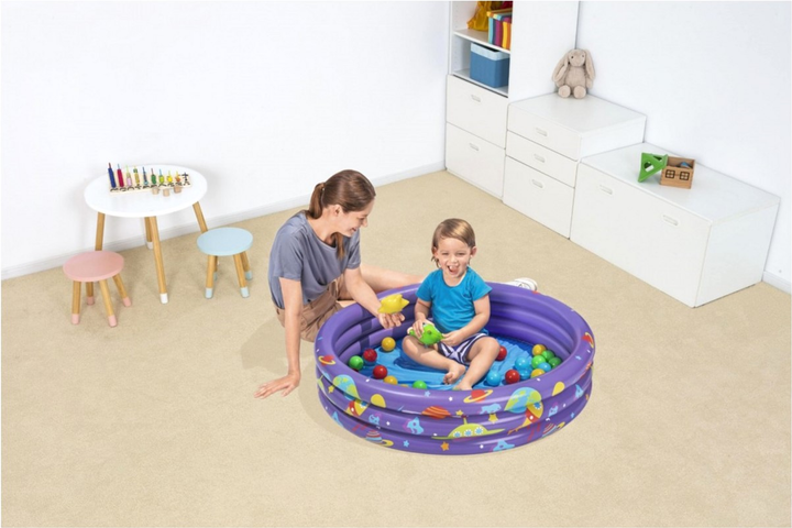Nadmuchiwany basen dla dzieci Bestway Kosmos z kulkami 102 x 25 cm (6941607305652) - obraz 5