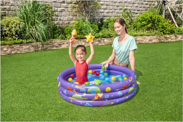 Nadmuchiwany basen dla dzieci Bestway Kosmos z kulkami 102 x 25 cm (6941607305652) - obraz 7