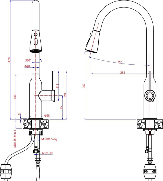 Bateria kuchenna Quadron Jessica Czarna (3573591_BLMPVDC1) - obraz 2