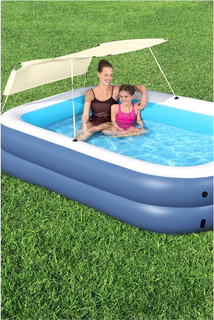 Nadmuchiwany basen Bestway Family z daszkiem 254 x 178 x 140 cm (6941607352199) - obraz 6