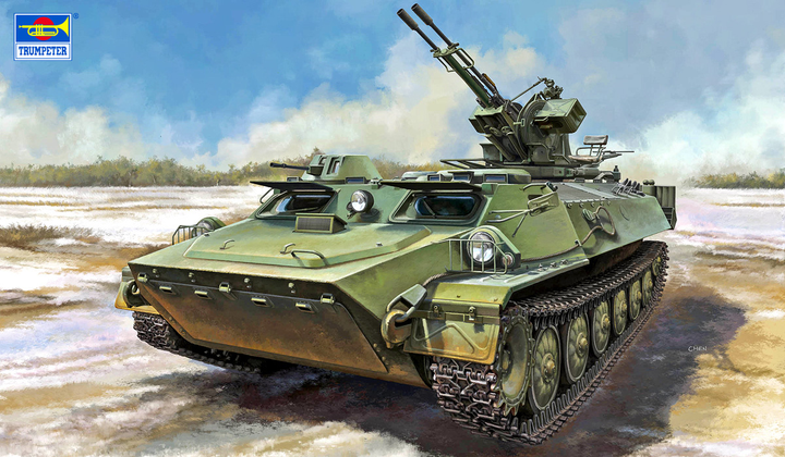 Model do składania Trumpeter Mt-Lb z Zu-23-2 skala 1:35 (9580208096186) - obraz 2