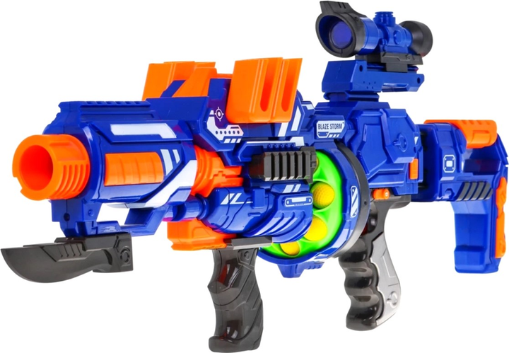 Karabin Blaze Storm z bagnetem i kulkami z pianki 12 szt (5903864951547) - obraz 4