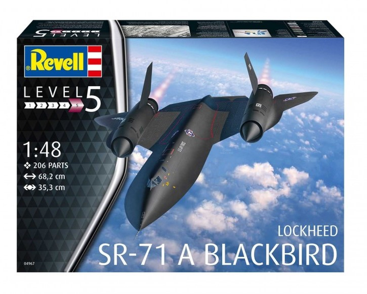 Збірна модель Revell Lockheed SR-71 Blackbird масштаб 1:48 (4009803049670) - зображення 1