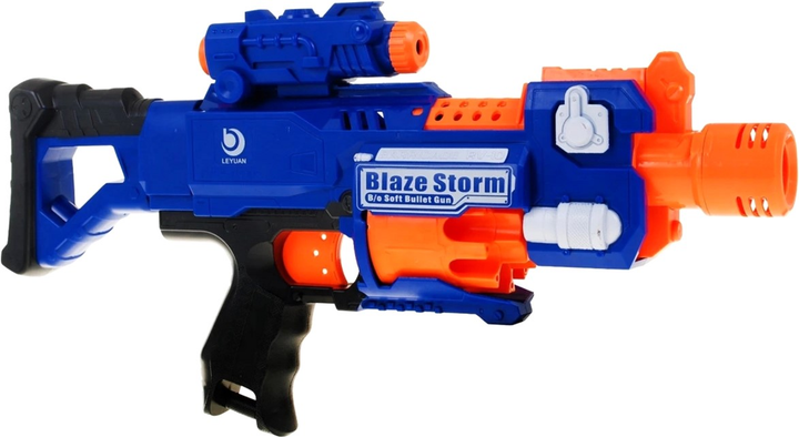 Karabin szybkostrzelny Blaze Storm 2 w 1 z piankowymi nabojami 20 szt (5903864951677) - obraz 3