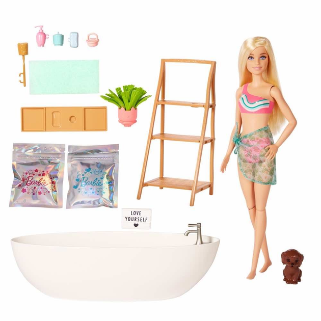Lalka z akcesoriami Barbie Self Care 29 cm (194735108220) - obraz 3