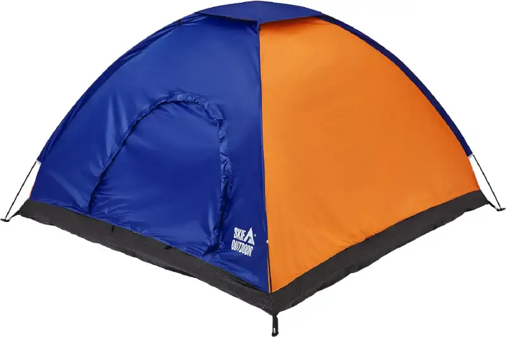 Палатка кемпинговая компактная Skif Outdoor Adventure I, 200x200 cm оранжево-синяя SOTSL200OB - Фото 1 Палатка кемпинговая компактная Skif Outdoor Adventure I, 200x200 cm оранжево-синяя SOTSL200OB - изображение 1