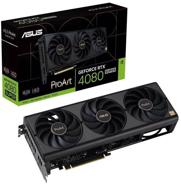 Видеокарта ASUS RTX 4080 SUPER 16Gb PROART OC (PROART-RTX4080S-O16G) (GDDR6X, 256 bit, PCI-E v4.0) Б/у - Фото 9 Видеокарта ASUS RTX 4080 SUPER 16Gb PROART OC (PROART-RTX4080S-O16G) (GDDR6X, 256 bit, PCI-E v4.0) Б/у - изображение 9