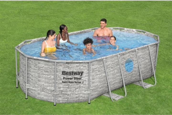 Каркасний басейн Bestway Power Steel з вікном 427 x 250 x 100 см (6941607311219) - зображення 3