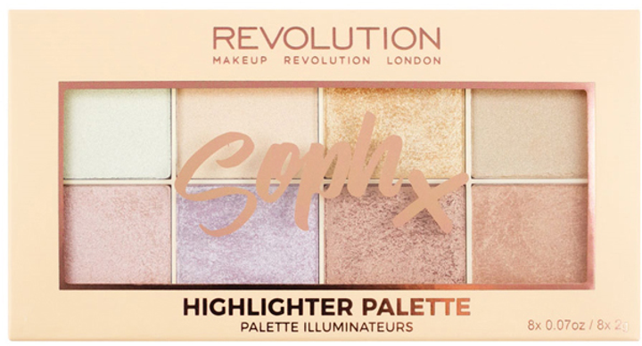 Палітра хайлайтерів Makeup Revolution SophX 8 x 2.5 г (5057566008457) - зображення 1