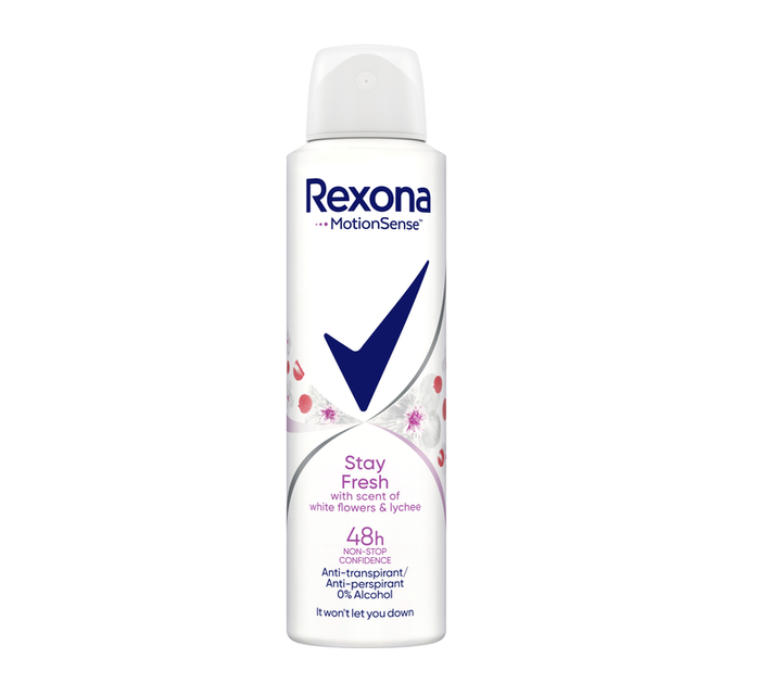 Антиперспірант Rexona спрей жіночий Білі квіти та лічі 150 мл (8717163709412) - Фото 1 Антиперспірант Rexona спрей жіночий Білі квіти та лічі 150 мл (8717163709412) - зображення 1