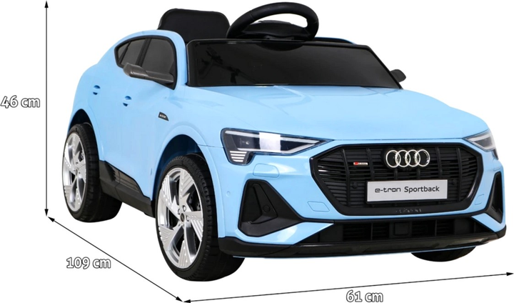 Електромобіль Ramiz Audi E-Tron Sportback Блакитний (5903864951530) - зображення 2