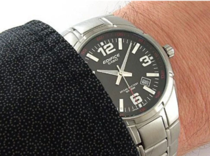 Стальные мужские наручные часы Casio оригинал Япония Edifice EF-125D-1AVEG со стальным браслетом - Фото 3 Стальные мужские наручные часы Casio оригинал Япония Edifice EF-125D-1AVEG со стальным браслетом - изображение 3