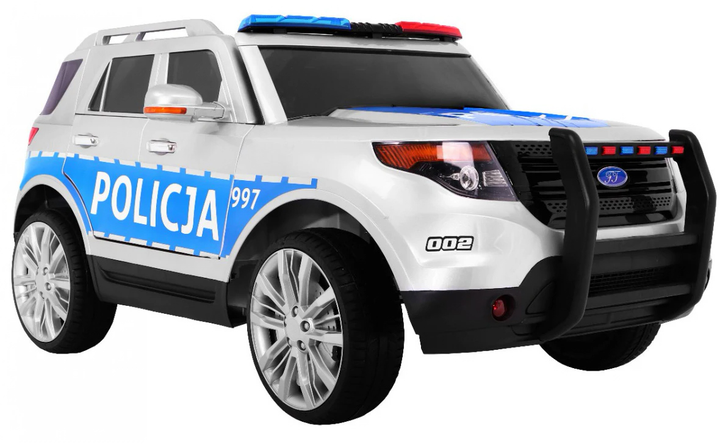 Електромобіль для дітей Ramiz SUV Police Біло-блакитний (5903864904710) - зображення 4