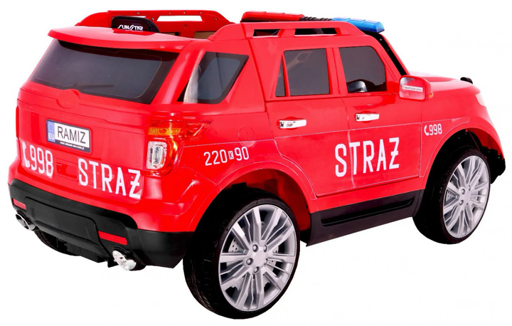 Електромобіль для дітей Ramiz SUV Police Червоний (5903864904697) - зображення 4