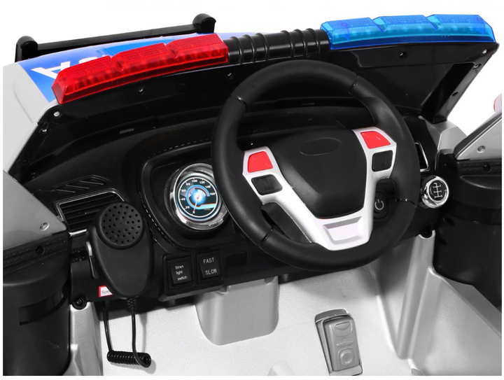 Електромобіль для дітей Ramiz SUV Police Біло-блакитний (5903864904710) - зображення 12