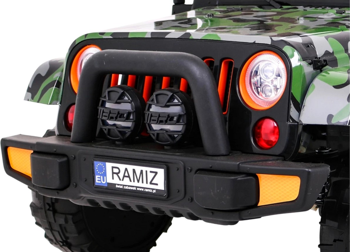 Електромобіль для дітей Ramiz Full Time 4WD Камуфляжний лакований (5903864914481) - зображення 13