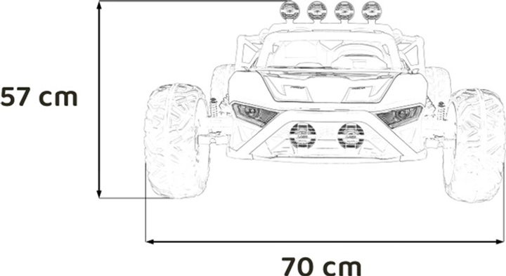 Електрокарт Ramiz Buggy Racing 5 Чорний (5903864955804) - зображення 2