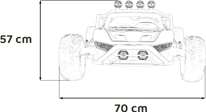 Електрокарт Ramiz Buggy Racing 5 Червоний (5903864955774) - зображення 2