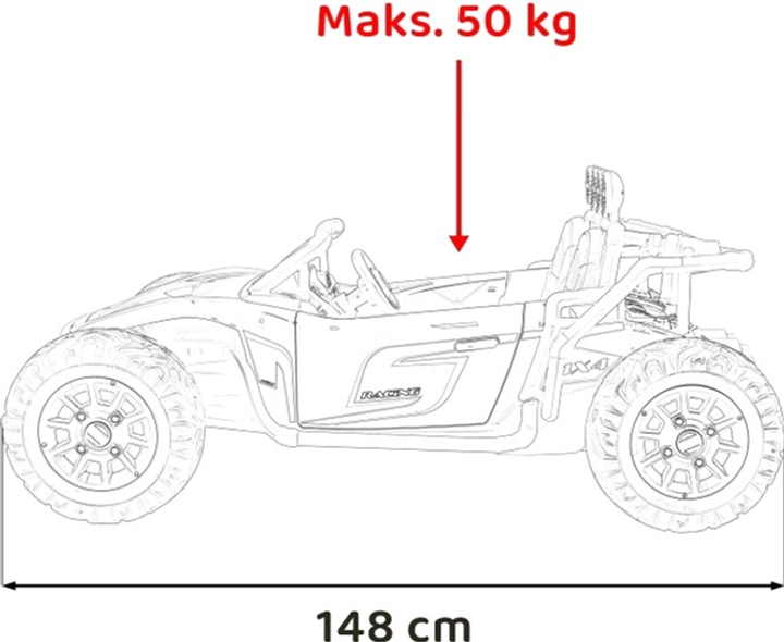 Баггі на акумуляторі Ramiz Buggy Racing 5 Червоний (5903864955774) - зображення 3