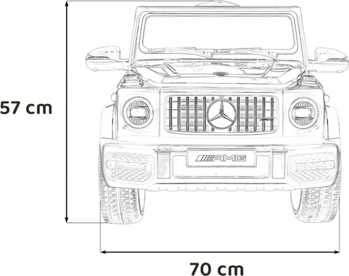 Електромобіль Ramiz Mercedes AMG G63 Білий (5903864955453) - зображення 2
