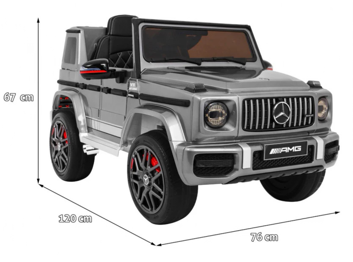 Електромобіль Ramiz Mercedes AMG G63 Сріблястий лакований (5903864904154) - зображення 2