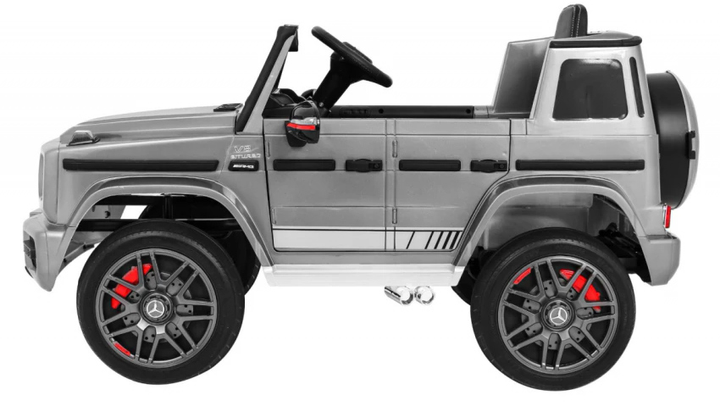 Електромобіль для дітей Ramiz Mercedes AMG G63 Сріблястий лакований (5903864904154) - зображення 4