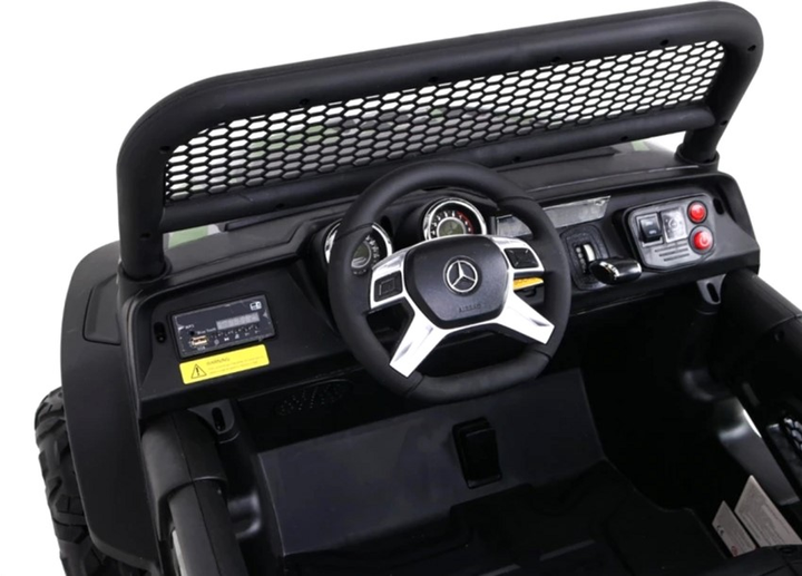 Електромобіль для дітей Ramiz Jeep Mercedes Benz Unimog Камуфляжний лакований Зелений (5903864907698) - зображення 15