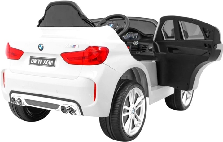 Samochód elektryczny dla dzieci Ramiz BMW X6M Biały (5903864906493) - obraz 11