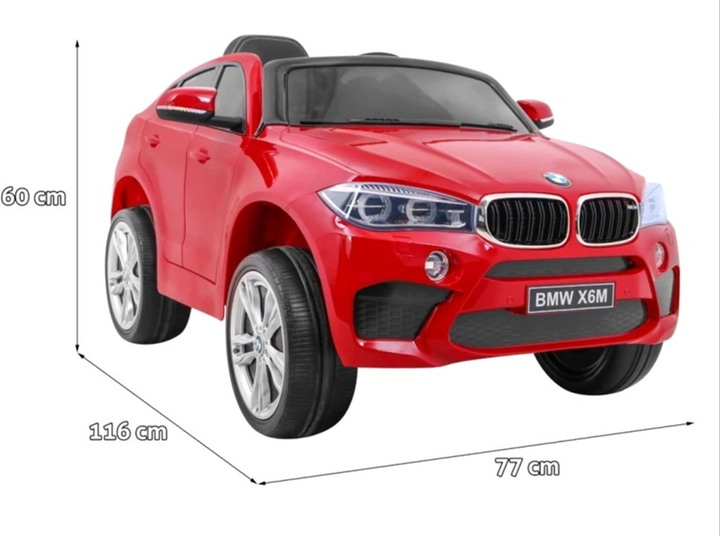 Електромобіль Ramiz BMW X6M Червоний лакований (5903864906523) - зображення 2