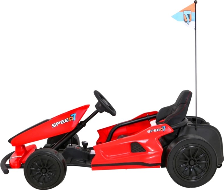 Gokart elektryczny dla dzieci Ramiz Speed 7 Drift King Czerwony (5903864952063) - obraz 4