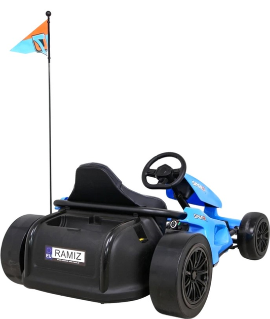 Gokart elektryczny dla dzieci Ramiz Speed 7 Drift King Niebieski (5903864952032) - obraz 8
