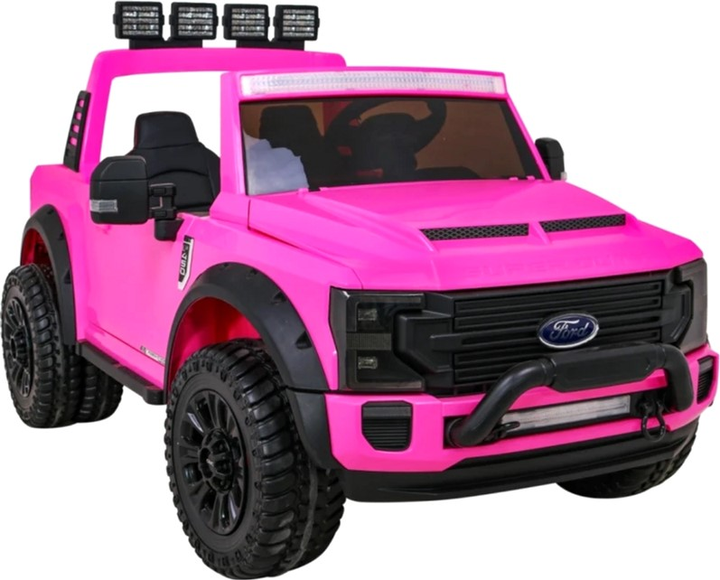 Samochód elektryczny dla dzieci Ramiz Jeep Ford Super Duty Różowy (5903864951264) - obraz 10