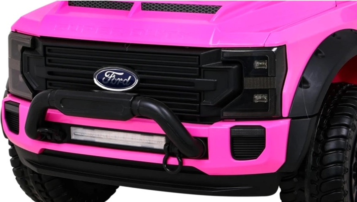 Samochód elektryczny dla dzieci Ramiz Jeep Ford Super Duty Różowy (5903864951264) - obraz 12