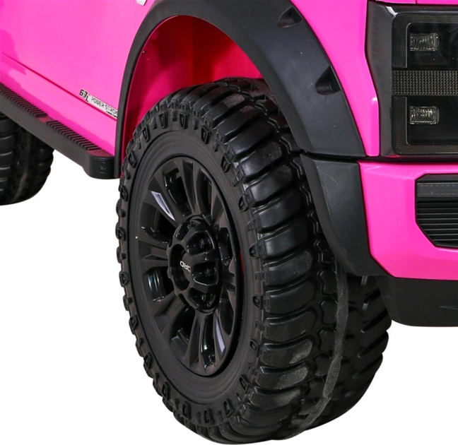 Samochód elektryczny dla dzieci Ramiz Jeep Ford Super Duty Różowy (5903864951264) - obraz 14
