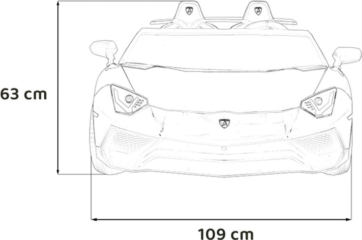 Samochód elektryczny Ramiz Lamborghini Aventador SV Niebieski (5903864955767) - obraz 2