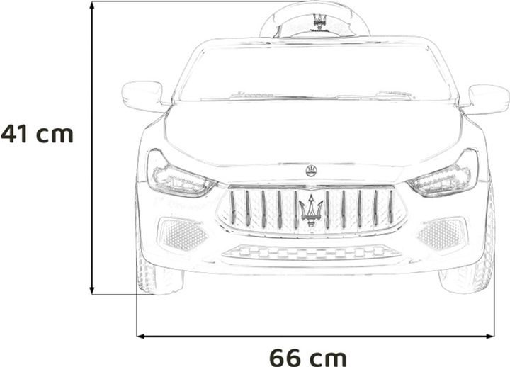 Samochód elektryczny Ramiz Maserati Ghibli Biały (5903864941937) - obraz 2