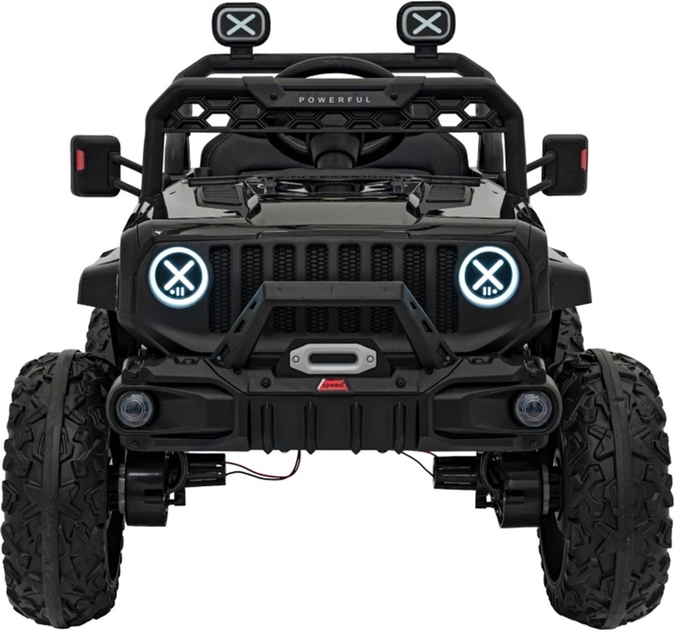 Samochód elektryczny dla dzieci Ramiz Jeep Off Road Speed Czarny (5903864940398) - obraz 4