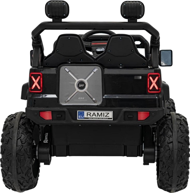 Samochód elektryczny dla dzieci Ramiz Jeep Off Road Speed Czarny (5903864940398) - obraz 7