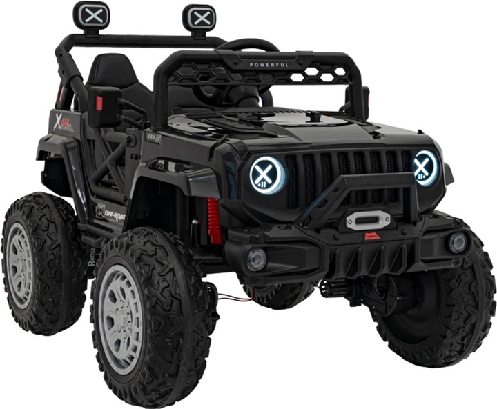 Samochód elektryczny dla dzieci Ramiz Jeep Off Road Speed Czarny (5903864940398) - obraz 8