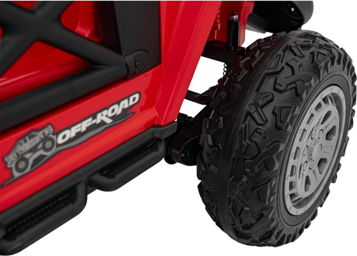 Samochód elektryczny dla dzieci Ramiz Jeep Off Road Speed Czerwony (5903864940428) - obraz 12