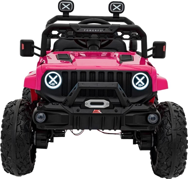 Samochód elektryczny dla dzieci Ramiz Jeep Off Road Speed Różowy (5903864940411) - obraz 4