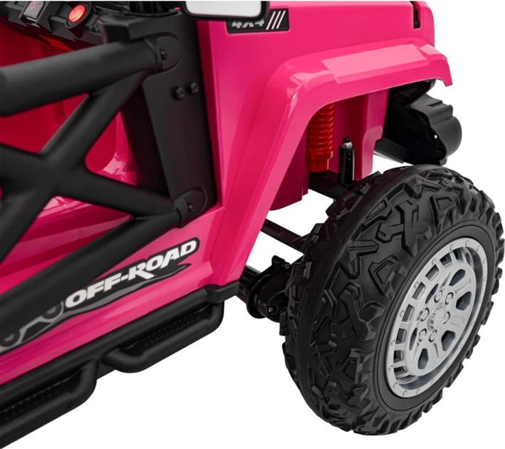 Samochód elektryczny dla dzieci Ramiz Jeep Off Road Speed Różowy (5903864940411) - obraz 12