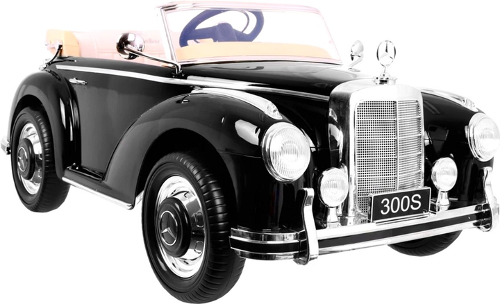 Електромобіль для дітей Ramiz Mercedes Benz 300S Retro Чорний (5903864907025) - зображення 3